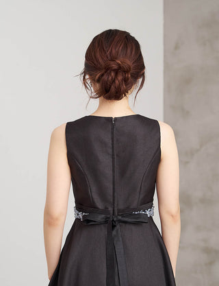 TWEED DRESS・BT240009-BKSIL