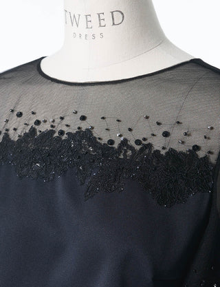 TWEED DRESS・MB8815-BK