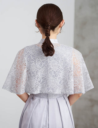 TWEED DRESS・MB8818-SIL(ケープ)