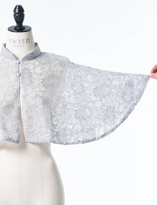 TWEED DRESS・MB8818-SIL(ケープ)