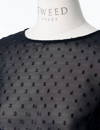 TWEED DRESS・MB8819-BK