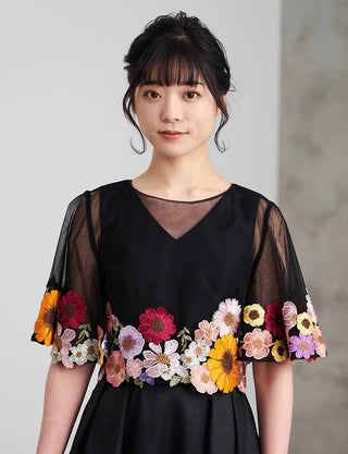 TWEED DRESS・MB8828-BK