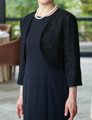 TWEED DRESS・MB8831-BK