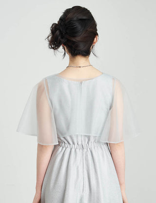 TWEED DRESS・MB8833-SIL