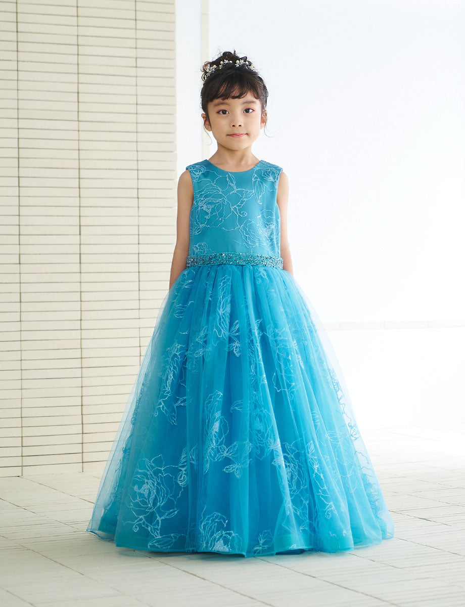 ピンクベージュドレス TWEED KIDS・TK83802-PKBE｜子供ドレス