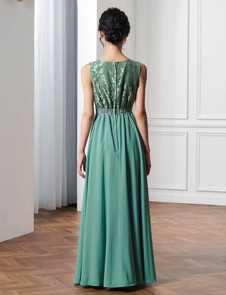 後ろウエストシャーリング仕様のジュニアドレス ナイルブルー|コンクール向け・140〜160cm対応