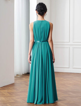 後ろファスナー仕様のジュニアドレス ダークマリン|コンクール向け・140〜160cm対応