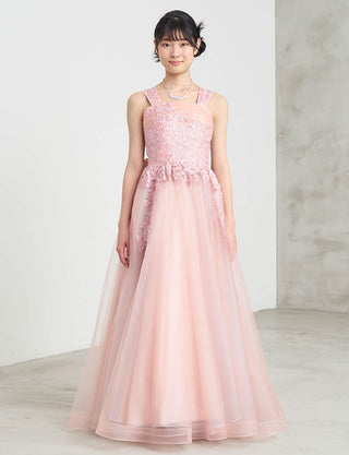 演奏会用ジュニアドレス ピンク|肩紐あり・ジュニア用ドレス 140〜160cm