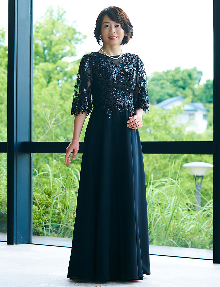 ファッション新品　フォルムフォルマ　東京ソワール　ドレス　ワンピース　上品　ロングワンピース