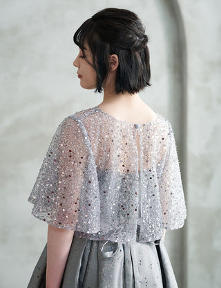 TWEED DRESS・MB8811-SIL