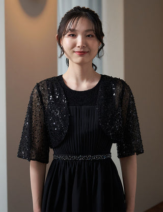 TWEED DRESS・MB8812-BK