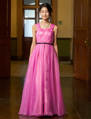 ピアノ発表会ドレス ピンク|肩紐あり・ジュニア用ドレス 140〜160cm