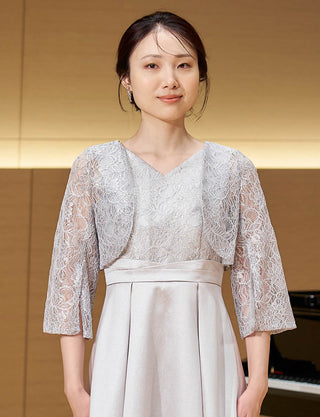 TWEED DRESS・MB8836-SIL