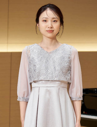 TWEED DRESS・MB8838-SIL
