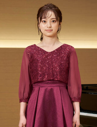 TWEED DRESS・MB8838-WRD