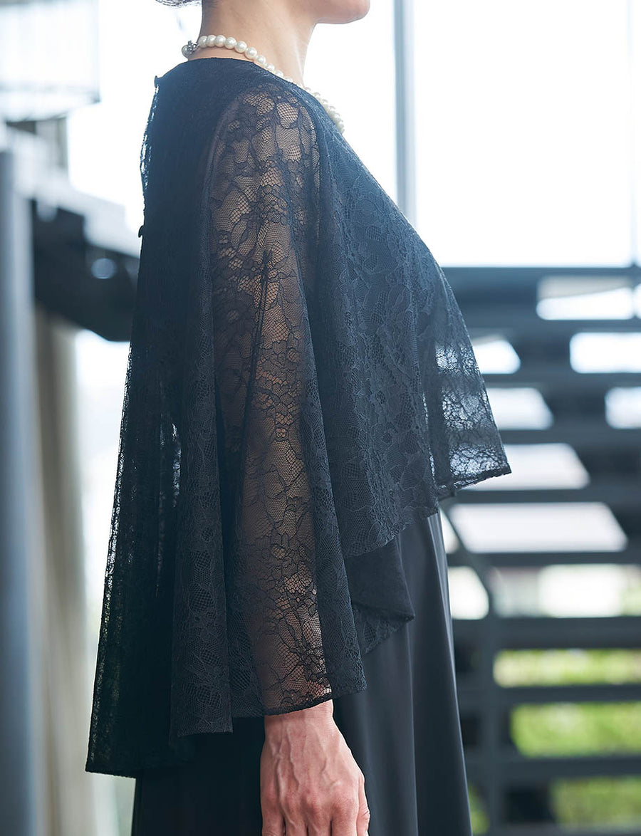 タグ付き Emotional dresses 取り外しケープ付きレースドレス rt-md7267rbk_1sl.jpg