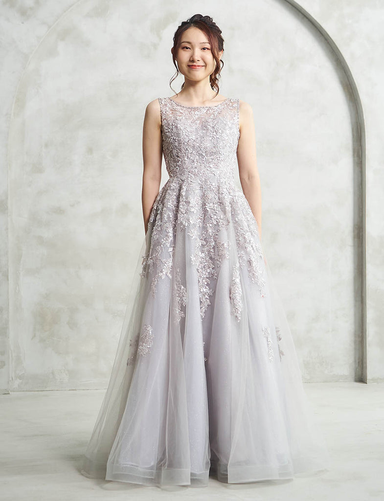 Fine Feathers・TA2406 ノースリーブロングドレス