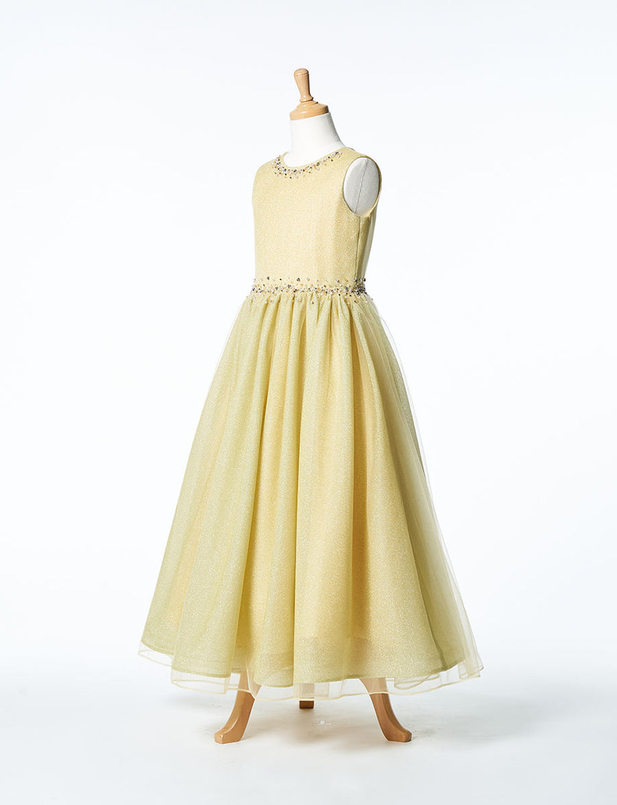 ゴールドドレス TWEED KIDS・TK83806-GD｜子供ドレス 発表会