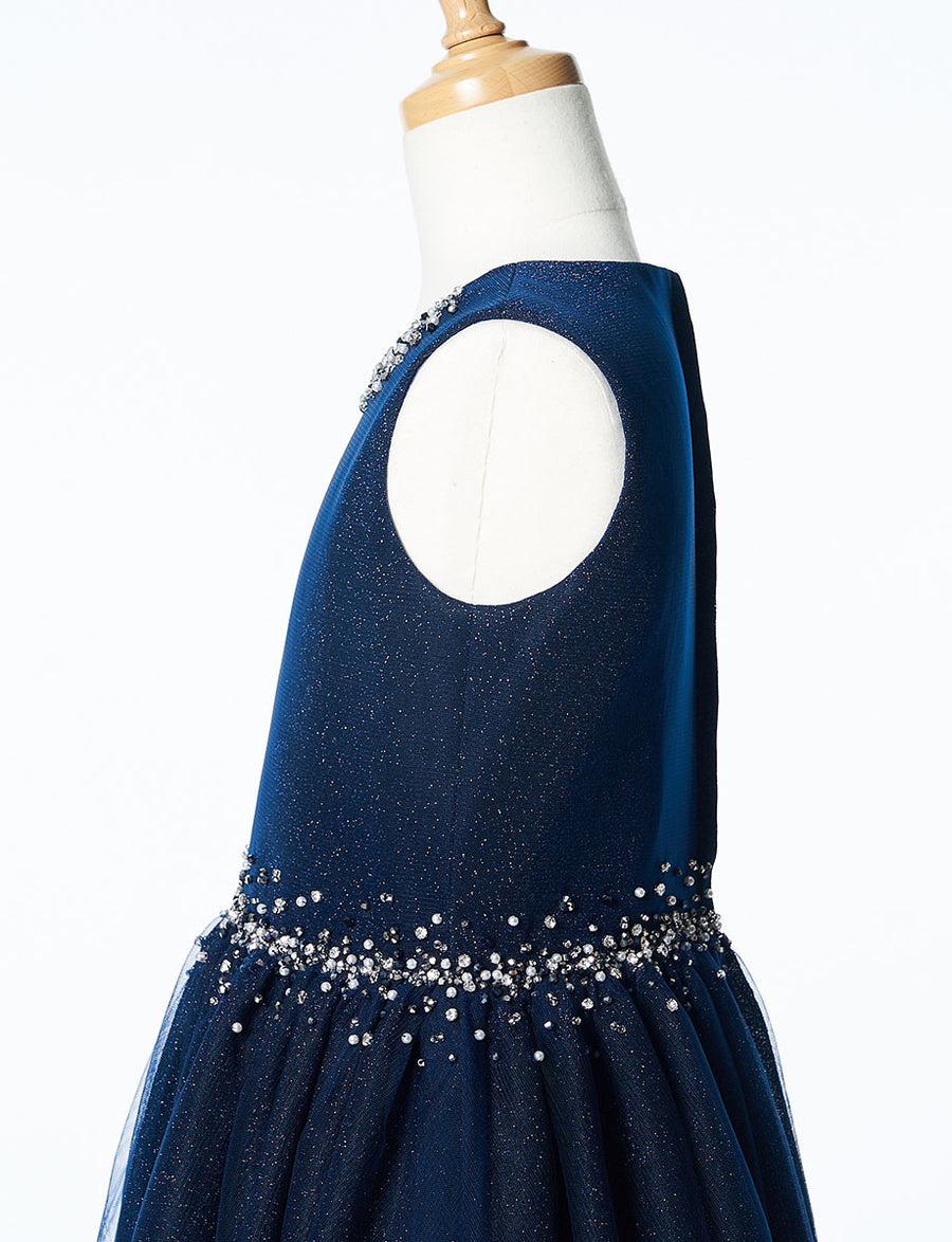 ダークネイビードレス TWEED KIDS・TK83806-DNY｜子供ドレス