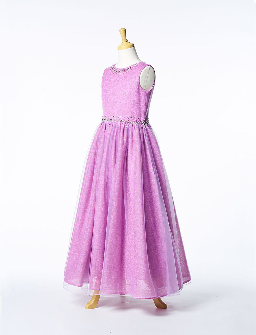 ラベンダードレス TWEED KIDS・TK83806-LV｜子供ドレス 発表会ドレス