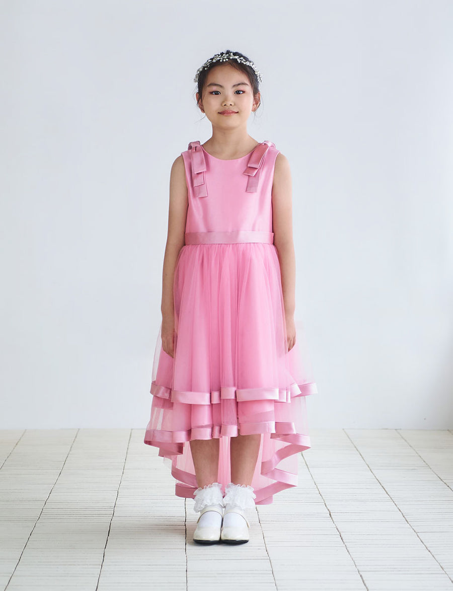 TWEED DRESD ツイードドレス　ジュニアドレス　150 ゴールドドレス TWEED KIDS・TK83806-GD｜子供ドレス 発表会