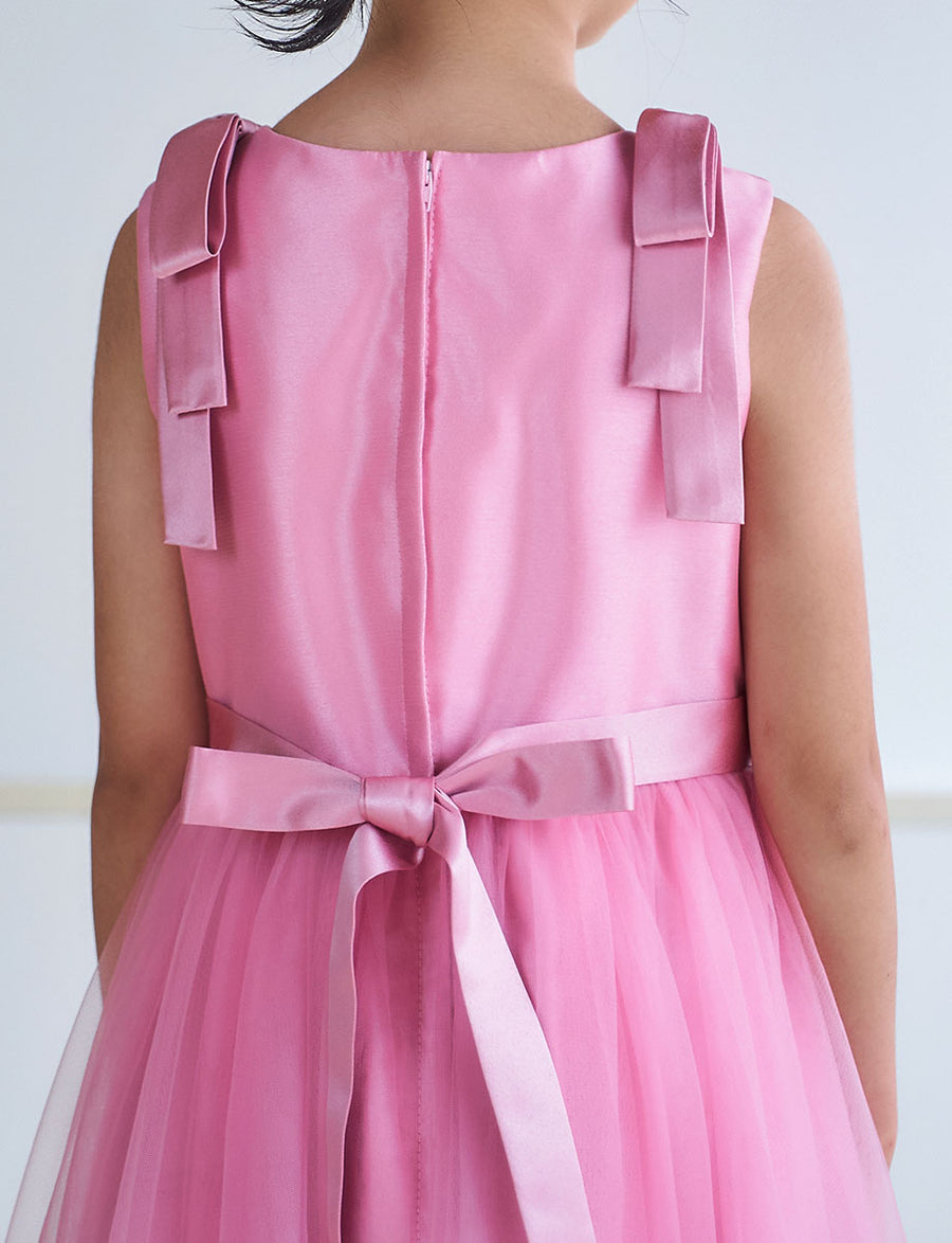 TWEED DRESS アイボリー刺繍ノースリーブドレス150