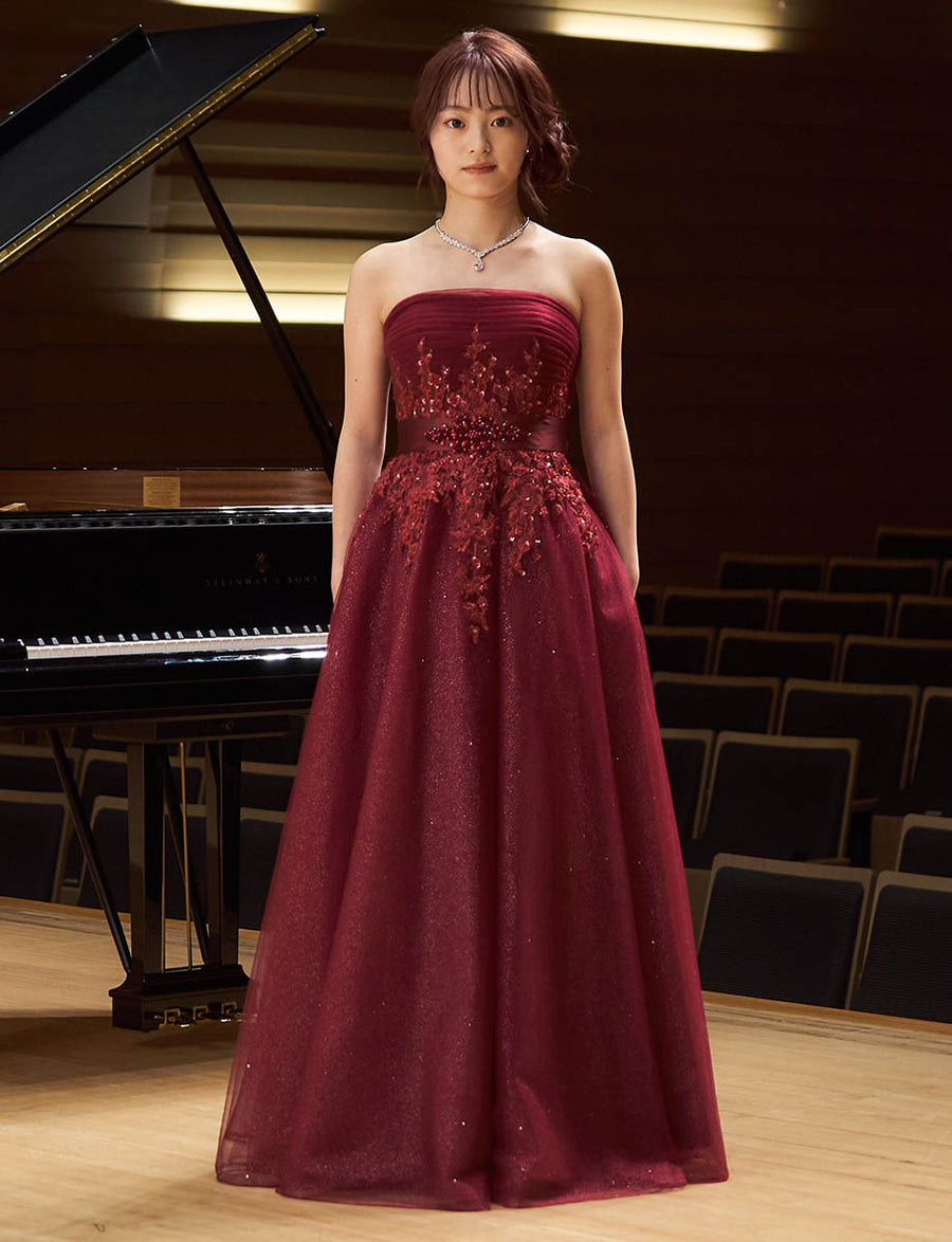 pleats dress 約11号 Lサイズ(演奏会発表会・ウエディング・結婚式 534125cd6d02734fb5495a10592781