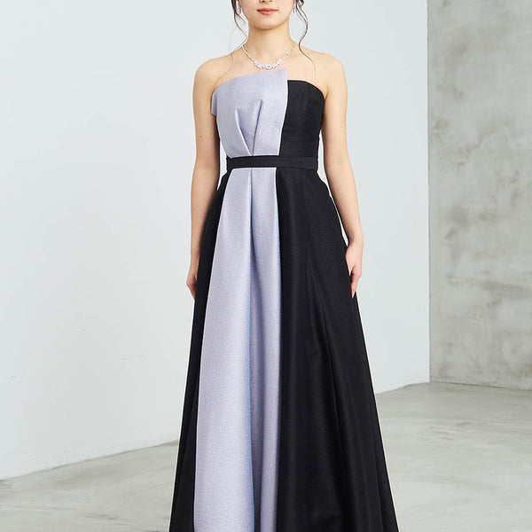 ツイードロングドレス　黒 ツイードロングドレス 黒