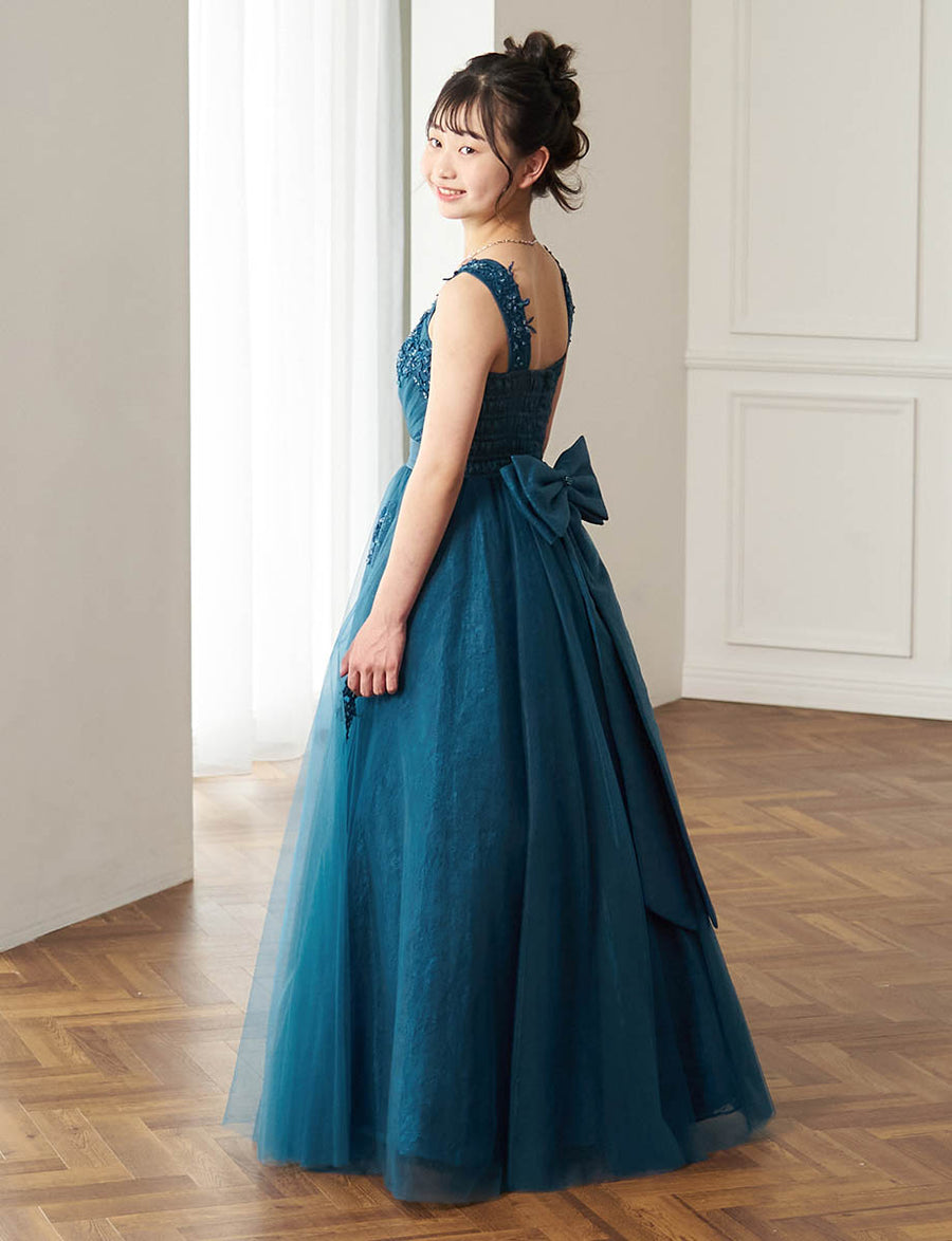 ゆめりすとドレス ゆめりすと13 美品ドレス 発表会 ピアノ バイオリン 濃紺