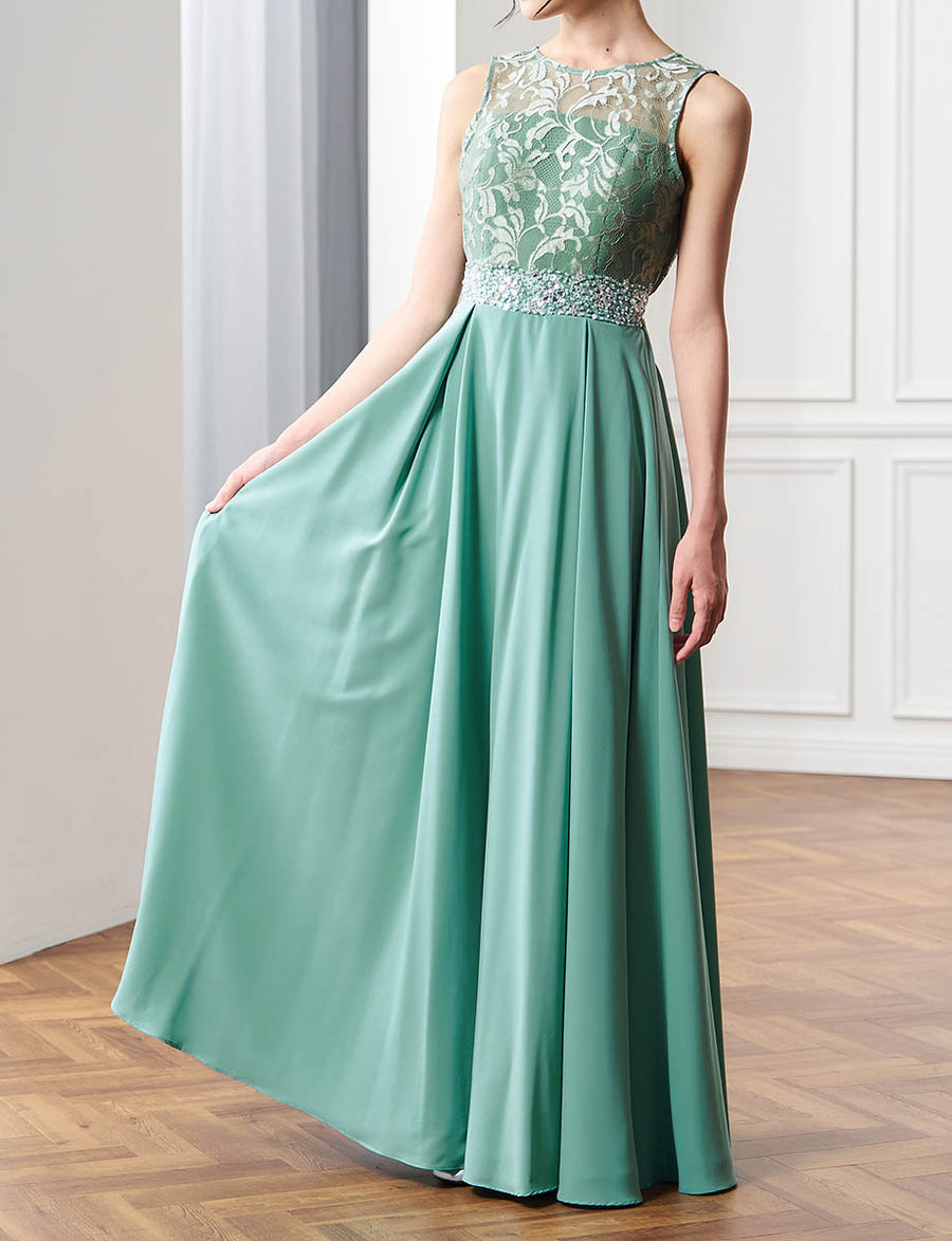 小中学生 コンクールドレス・発表会ドレスにお薦めナイルブルーロング