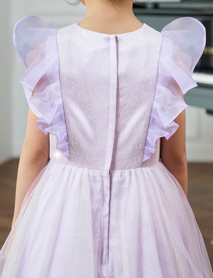 ペールラベンダードレス TWEED KIDS・TK83816-PLV｜子供ドレス 発表会