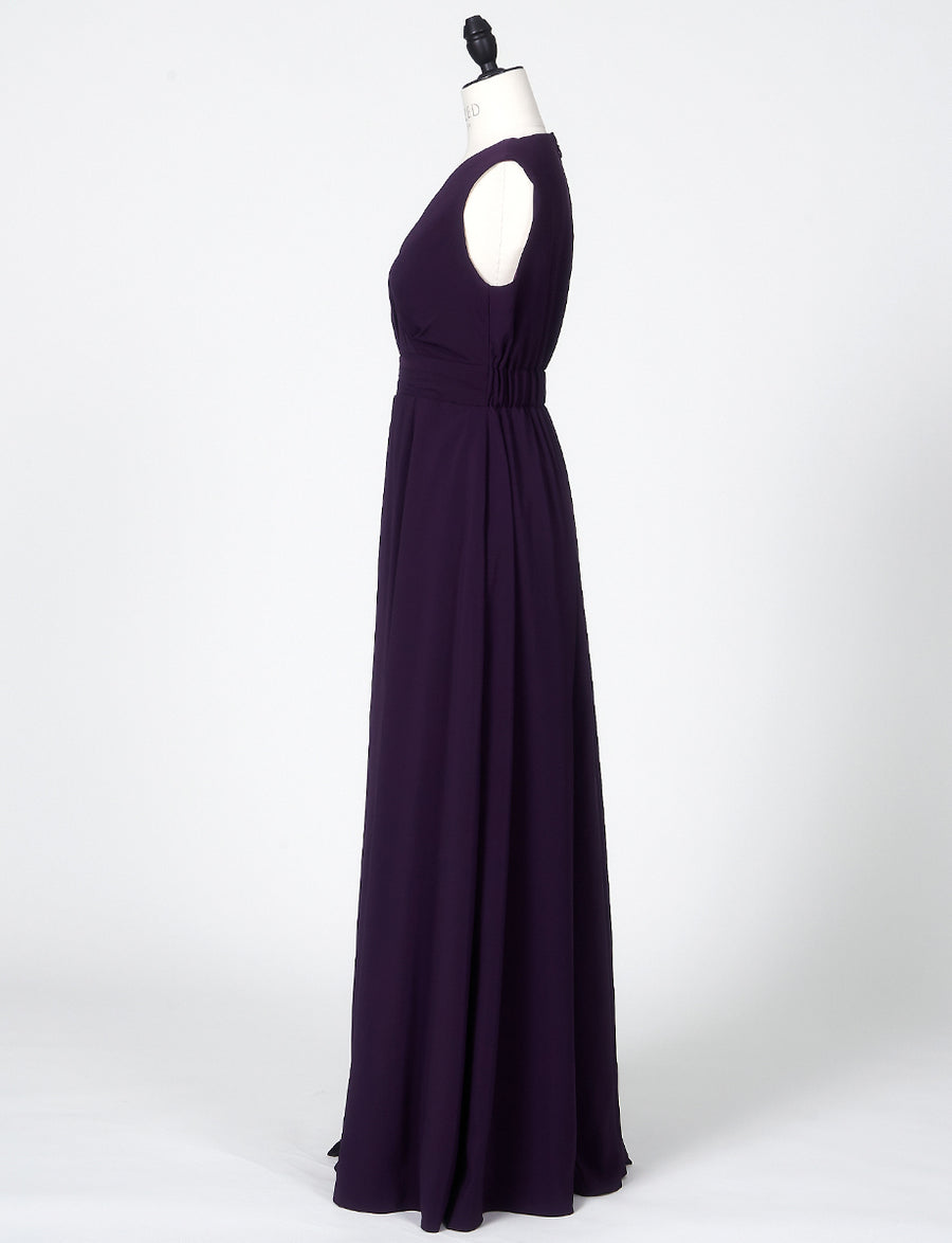 マザーズドレス・結婚式 母親ドレス MD0216-PEBK パープル