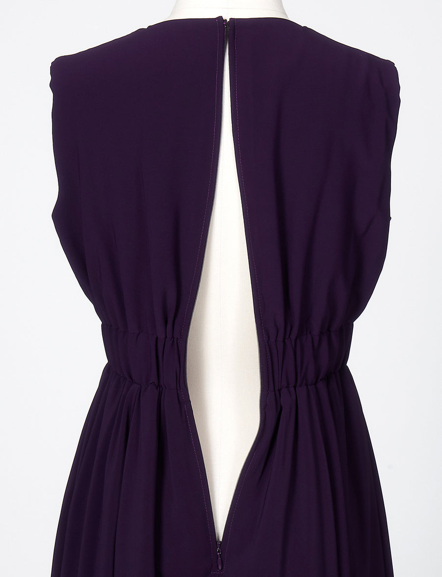 マザーズドレス・結婚式 母親ドレス MD0216-PEBK パープル