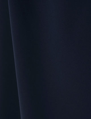 TWEED DRESS(ツイードドレス)のダークネイビーロングドレス・クレープ素材 ｜T-1509-DNYの生地拡大画像です。