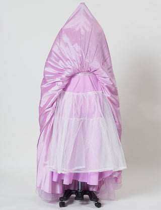 TWEED DRESS(ツイードドレス)のペールラベンダーロングドレス・チュール｜TB1703-PLVのスカートパニエ画像です。