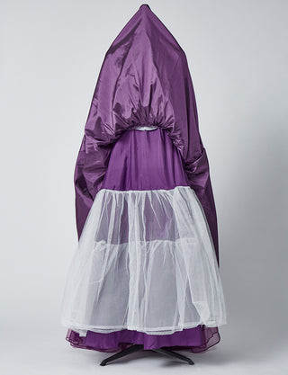 TWEED DRESS(ツイードドレス)のプラムロングドレス・チュール｜TB1719-PMのスカートパニエ画像です。