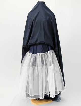 TWEED DRESS(ツイードドレス)のダークネイビーロングドレス・チュール｜TB1751-DNYのスカートパニエ画像です。