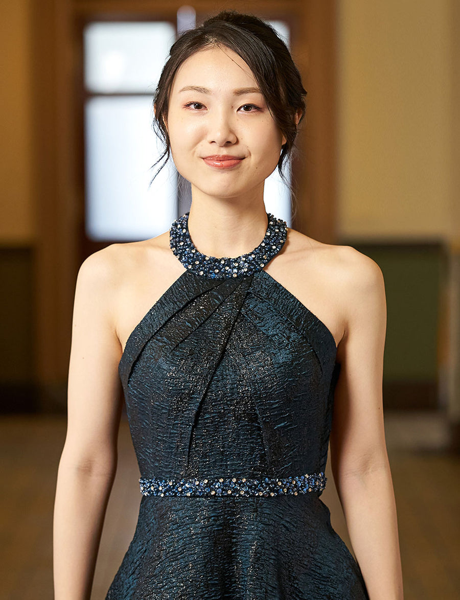 グリーンブラック 演奏会ドレス・ステージドレスにお薦めロングドレス