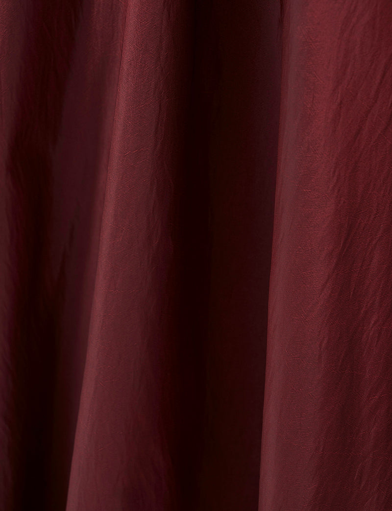 TWEED DRESS(ツイードドレス)のレッドブラックロングドレス・タフタ｜TH1432-1-RBKのスカー生地拡大画像です。