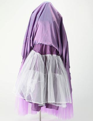 TWEED DRESS(ツイードドレス)のピンキーパープルロングドレス・チュール｜TM1659-PPEのスカートパニエ画像です。