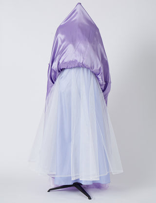 TWEED DRESS(ツイードドレス)のライラックロングドレス・チュール｜TN2003-LLCのスカートパニエ画像です。