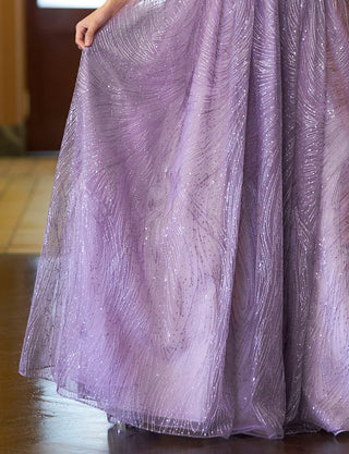 TWEED DRESS(ツイードドレス)のパープルレインロングドレス・チュール｜TN2009-PERNのスカート拡大画像です。