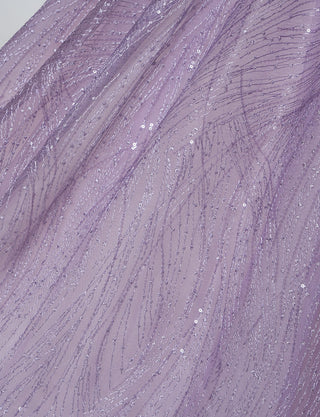 TWEED DRESS(ツイードドレス)のパープルレインロングドレス・チュール｜TN2009-PERNのスカート装飾拡大画像です。