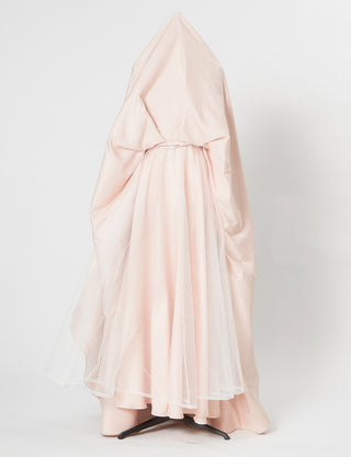 TWEED DRESS(ツイードドレス)のピンクゴールドロングドレス・グリッター生地｜TN2013-PKGDのスカートパニエ画像です。