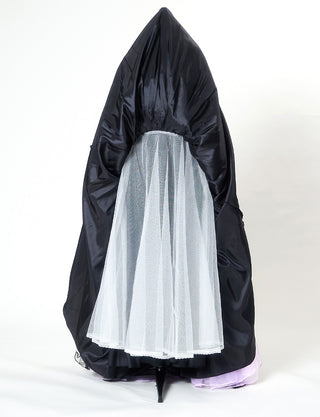 TWEED DRESS(ツイードドレス)のブラックロングドレス・チュール｜TN2019-BKのスカートパニエ画像です。