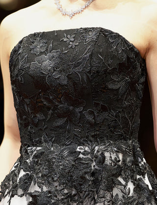 TWEED DRESS(ツイードドレス)のホワイトロングドレス・チュール｜TN2020-WTの上半身装飾拡大画像です。