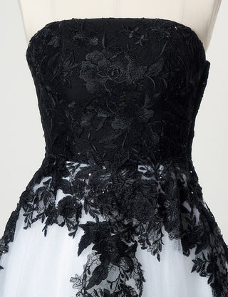 TWEED DRESS(ツイードドレス)のホワイトロングドレス・チュール｜TN2020-WTのトルソー上半身正面画像です。