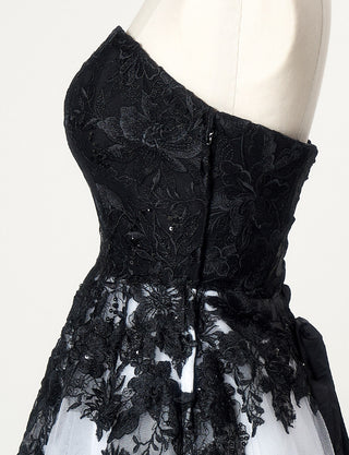 TWEED DRESS(ツイードドレス)のホワイトロングドレス・チュール｜TN2020-WTのトルソー上半身側面画像です。