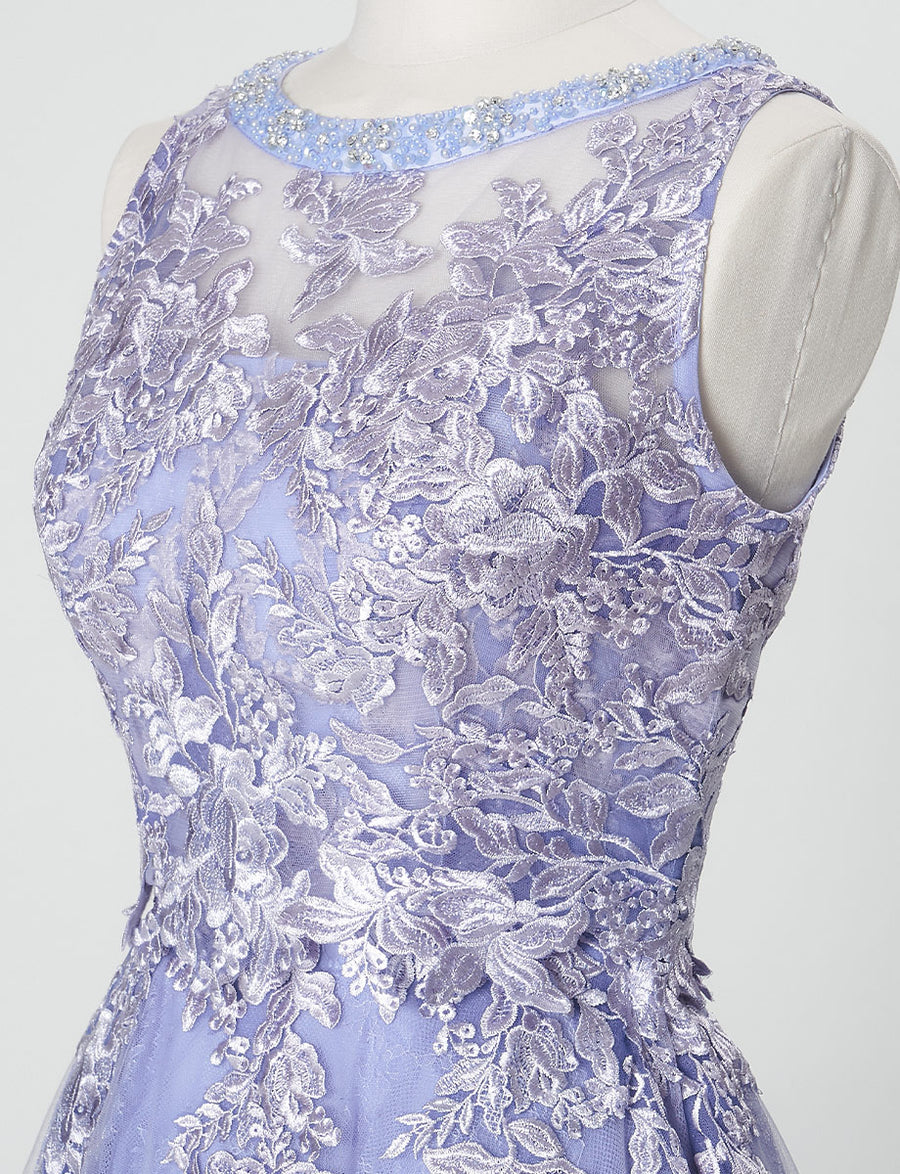 ラベンダーグレー 演奏会ドレス・ステージドレスにお薦めロングドレス