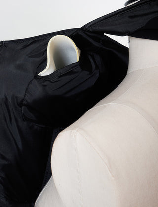 TWEED DRESS(ツイードドレス)のダークネイビーロングドレス・シフォン｜TS1501-SB-DNYのバストパッド取り外し部分の画像です。
